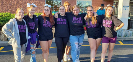 NHS Cheer Lends A Hand for Helping Hands